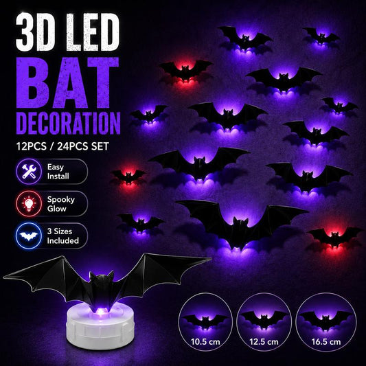 3D LED Bat Decoration 🦇