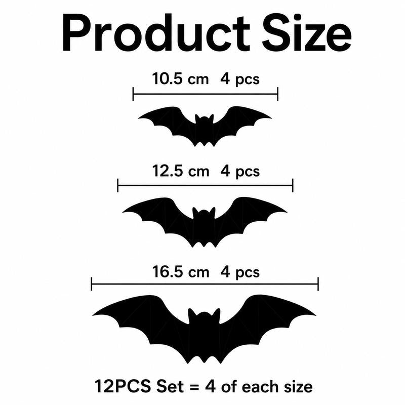 3D LED Bat Decoration 🦇
