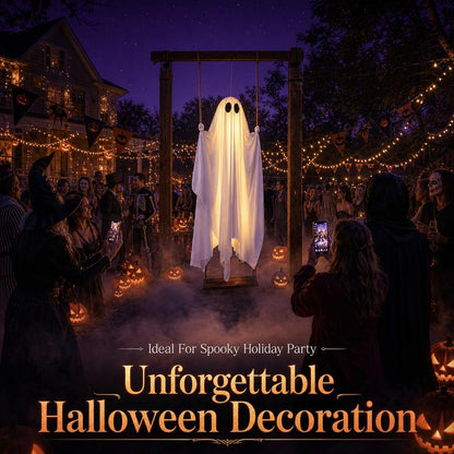 Halloween Decoration 5FT Large Hanging Ghost Swing